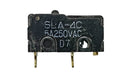 Mulon SLA-4C, SPDT ON-(ON) Push Button Pin Plunger Sub-Mini switch 5A @ 250V AC