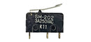 Mulon SM-202, SPDT ON-(ON) Bent Lever Sub-Mini switch 3A @ 250V AC
