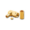 SMA-2508, Pan Pacific SMA Right Angle Crimp/Solder Plug for RG-58/U Coax Cable
