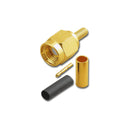 SMA-2517, Pan Pacific SMA 3 Piece Crimp Plug for RG-174/U & RG-316/U Coax Cable