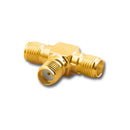SMA-2775, Pan Pacific SMA Female to Female to Female (Jack-Jack-Jack) T Adapter