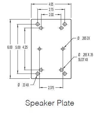 MM-024-BT, MultiMount 60lb Rated Indoor Speaker Wall Mount with 180° Rotation