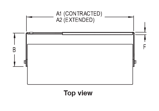 AJ-2336-BT, Adaptive Technologies Group Adjustable Width (23"-36") Wall & Ceiling Mount Speaker U-Bracket, 85Lb WLL (Pair)