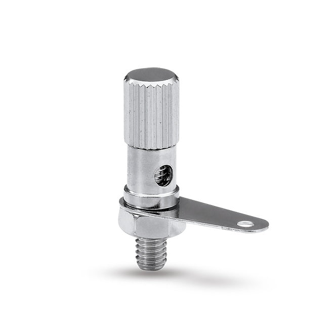 T-15, Sato Parts 5.0mm Diameter Chrome Binding Post for 26-16AWG Wire