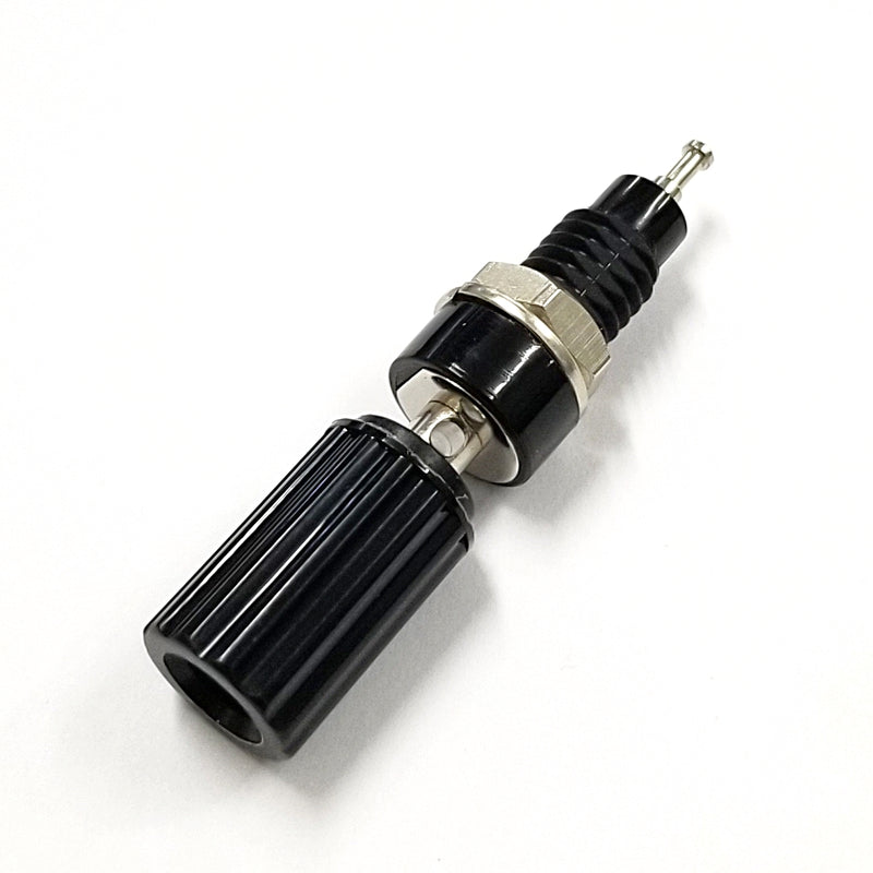 T-3025-B, Sato Parts Black Female Banana & Wire Binding Post