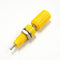 T-3025-Y, Sato Parts Yellow Female Banana & Wire Binding Post