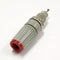 T-45-R, Sato Parts Grey with Red Tip Female Banana & Wire Binding Post