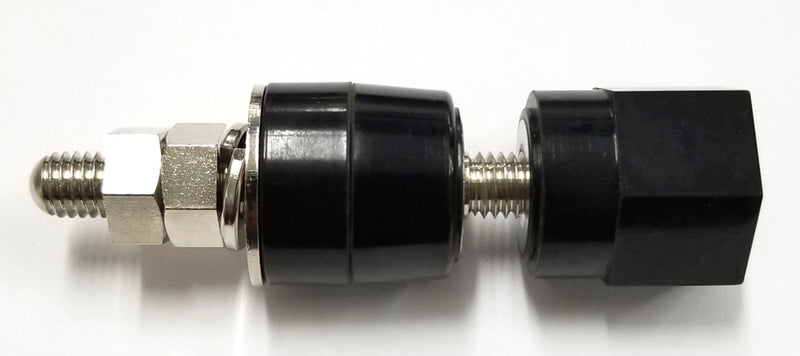 T-9-B, Sato Parts 25.0mm Diameter Extra Large Black Binding Post ~ 50 Amp
