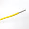 25' 12AWG YELLOW Hi Temp PTFE Insulated Silver Plated 600 Volt Hook-Up Wire