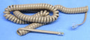 TEC25SBG, Philmore Beige 7 Foot RJ22 (4P4C) Coiled Handset Telephone Cord