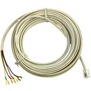 TEC27IV, Ivory 25 Foot 4 Cond. RJ11 (6P4C) Male to 4 Spade Lugs Telephone Cord
