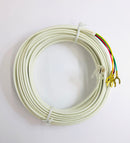 TEC27IV, Ivory 25 Foot 4 Cond. RJ11 (6P4C) Male to 4 Spade Lugs Telephone Cord