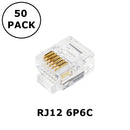 TEC6-50, RJ12 (6P6C) Telephone Modular Plug (Telephone Cord Connector)