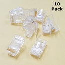 TEC7, Philmore 10 Conductor RJ50 (10P10C) Male Modular Crimp Plugs ~ 10 Pack