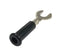 TJ-1097-B, Sato Parts BLACK Large Spade Connector, Solder Type 16AWG Max