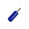 Sato Parts # TJ-2-P-BL, Blue Pin Tip Plug ~ Solder Type, 18AWG Max.