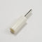Sato Parts # TJ-2-P-W, White Pin Tip Plug ~ Solder Type, 18AWG Max.