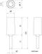 TJ-2-P-BL, Sato Parts Blue Pin Tip Plug ~ Solder Type, 18AWG Max.