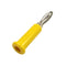 TJ-560-Y, Sato Parts Yellow Male Banana Plug ~Solder Type, 16AWG Max.