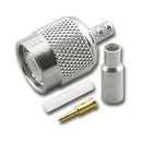 TNC-3428, Pan Pacific TNC Male 4 Piece Crimp Plug for RG-174/U Coax Cable
