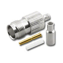 TNC-3458, Pan Pacific TNC Female 4 Piece Crimp Jack for RG-174 & RG-316/U Coax