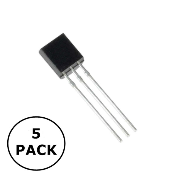 2N3906-5PK, Lot of 5 PNP Silicon General Purpose Transistor ~ TO-92
