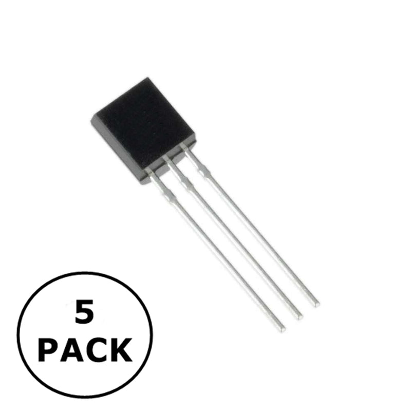 2N3906-5PK, Lot of 5 PNP Silicon General Purpose Transistor ~ TO-92