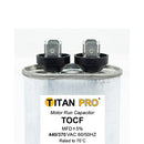 Titan Pro TOCF15, 15uF @ 440/370V AC, Motor Run Capacitor (MRC440V15)