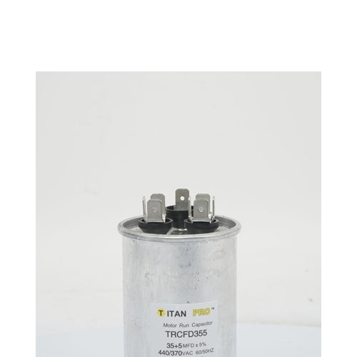 Titan Pro TRCFD355, 35uF+5uF 440/370V AC, Motor Run Capacitor (MRRC440V5/35)