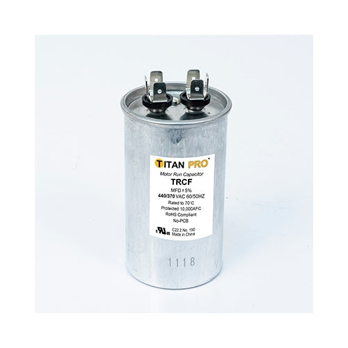 Titan Pro TRCF80, 80uF @ 440/370V AC, Motor Run Capacitor (MRRC440V80)