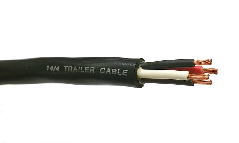 25FT 4 Conductor 14 Gauge 50V Trailer Cable ~ 4C 14AWG