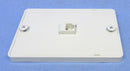 TWP55V, Philmore RJ11 (6P4C) Wall Outlet Plate for Phone Mounting ~ White
