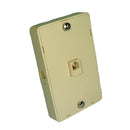 TWP58, Philmore RJ11 (6P4C) Wall Outlet Plate for Phone Mounting w/ Side Jacks