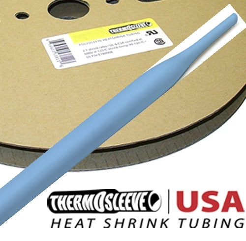 Envirosleeve 6703756 same as Thermosleeve HST38BL100 100' Roll Polyolefin 3/8" BLUE 2:1 Heat Shrink Tubing