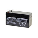UPG UB1213 F1, 12V @ 1.3AH Sealed Lead Acid (SLA) Battery w/ 0.187" Terminals