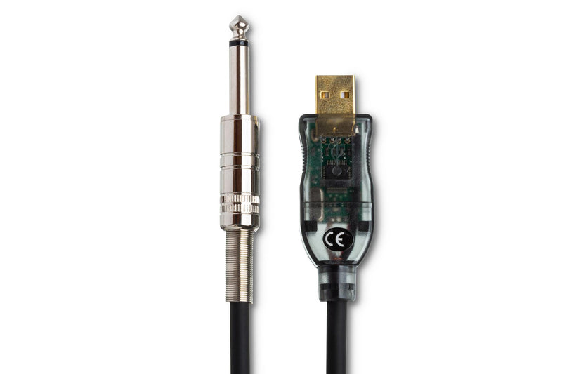 USQ-110, Hosa  1/4" TS Male to USB Type A Tracklink Guitar Interface - 10'
