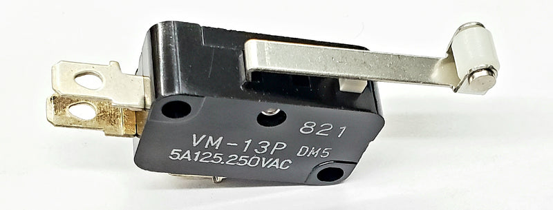 Mulon VM-13PDM5 ,SPDT- ON-(ON) Standard Roller Lever micro switch 5A @ 250 V AC