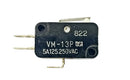 Mulon VM-13PDSI, SPDT ON-(ON) Short Lever micro switch 5A @ 250V AC
