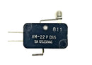 Mulon VM-22PDS5, SPDT ON-(ON) Short Roller Lever micro switch 10A @ 250V AC