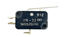 Mulon VM-33DM1, SPDT ON-(ON) Standard Lever micro switch 5A @ 250V AC
