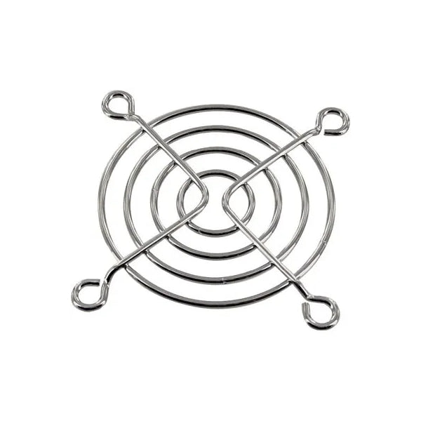 WFG24, Globe Motors Round Grill for 60mm (1.6") Size Box Fans ~ Chrome Wire