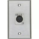 ProCo WP1004 Single-Gang Stainless Wall Plate with Single XLR Female Connector