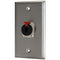 ProCo WP1006 Single-Gang Stainless Wall Plate with 1 Latching TRS (1/4") Connector