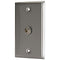 ProCo WP1017 Single-Gang Stainless Wall Plate with 1 TRS (1/4") Connector