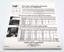 Thomas & Betts WTW-2112, 25 Pack Typewriter Printable Wire & Cable Marker Sheets