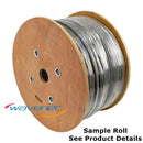 RG6URBK4, Wavenet RG6 Black Coax Cable 75 Ohm Riser Rated ~ 1,000 Foot Roll