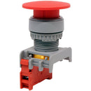 MUPBLSW-22-Red 22/40mm Illuminated Mushroom Switch 110v