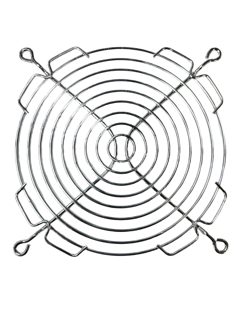 XSG4.7R2, Round Grill for 119mm and 120mm size Box Fans ~ Chrome Wire