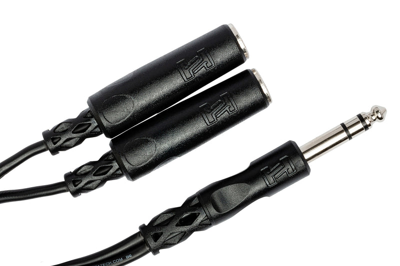 YPP-118, Hosa Y Cable, 1/4 in TRS to Dual 1/4 in TRSF