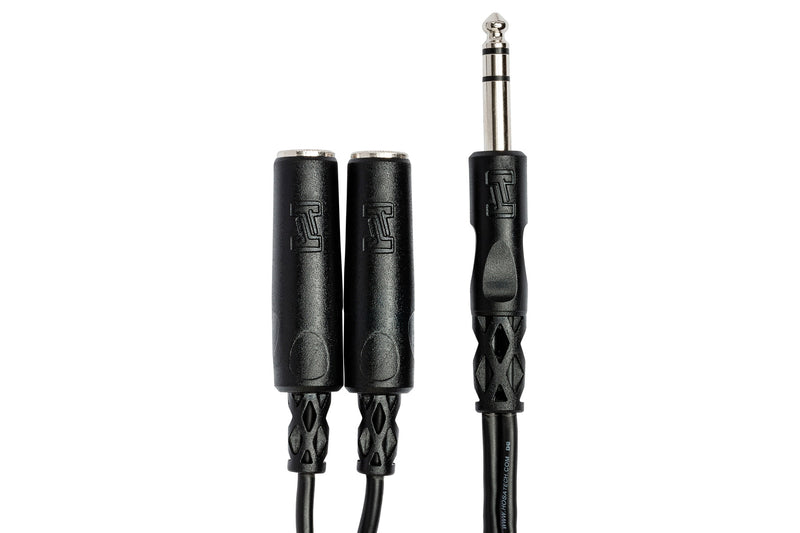 YPP-118, Hosa Y Cable, 1/4 in TRS to Dual 1/4 in TRSF